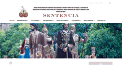 Desktop Screenshot of hermandaddelasentencia.org